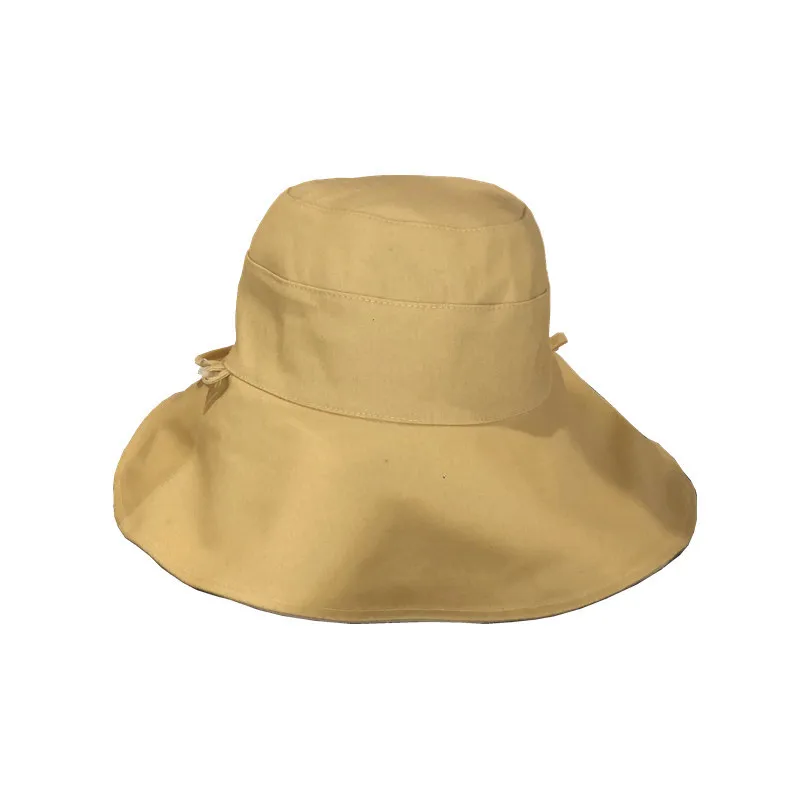 

Reversible Fisherman Hat Women's Big Brim Spring and Summer All-Match Sun Protection Korean Sun Hat Sun Hat Trendy Hat