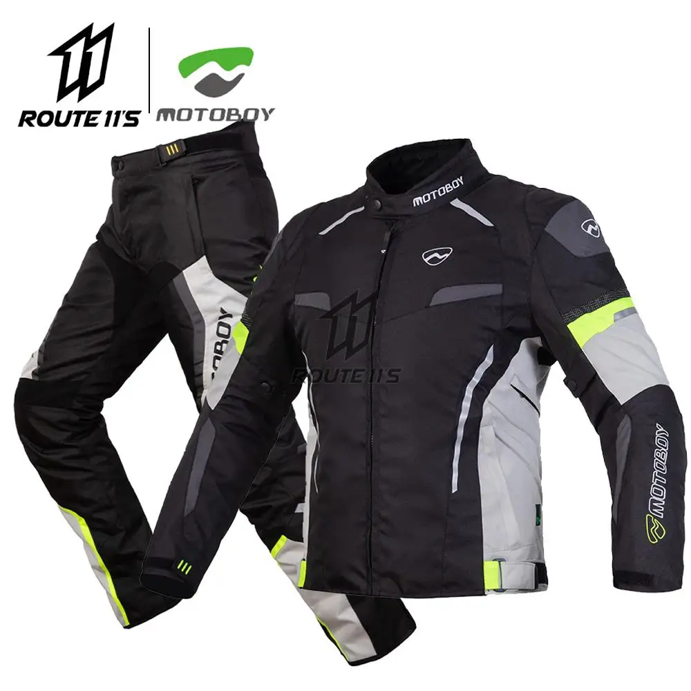 

Motoboy Motorcycle Jacket Suit Removable lining Motorcycle Racing Suit Fall Proof Waterproof Four Seasons Warm Riding Equipment