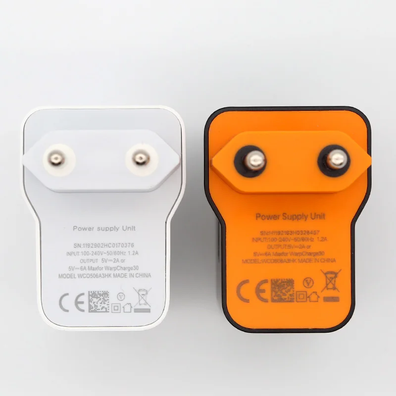 OnePlus 7 pro зарядное устройство 30 Вт Оригинал 8 7t Pro EU / Warp charge 5V 6A Charger USB адаптер