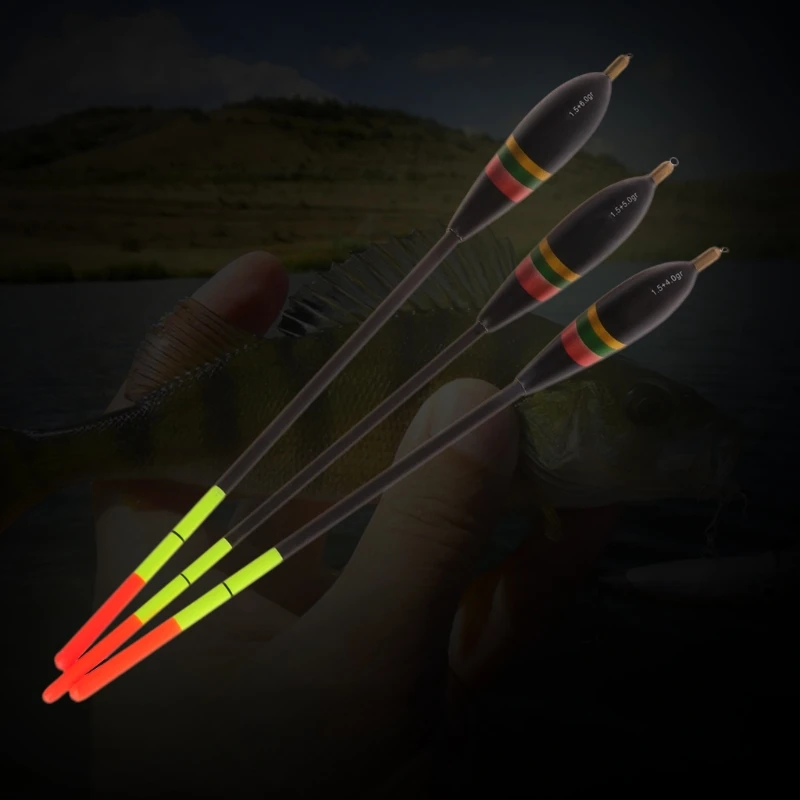 

3 Pcs/set Fishing Float With Lead Sinker Buoy Buoyance 4.6g-6g Weight 20cm-23cm D0AE