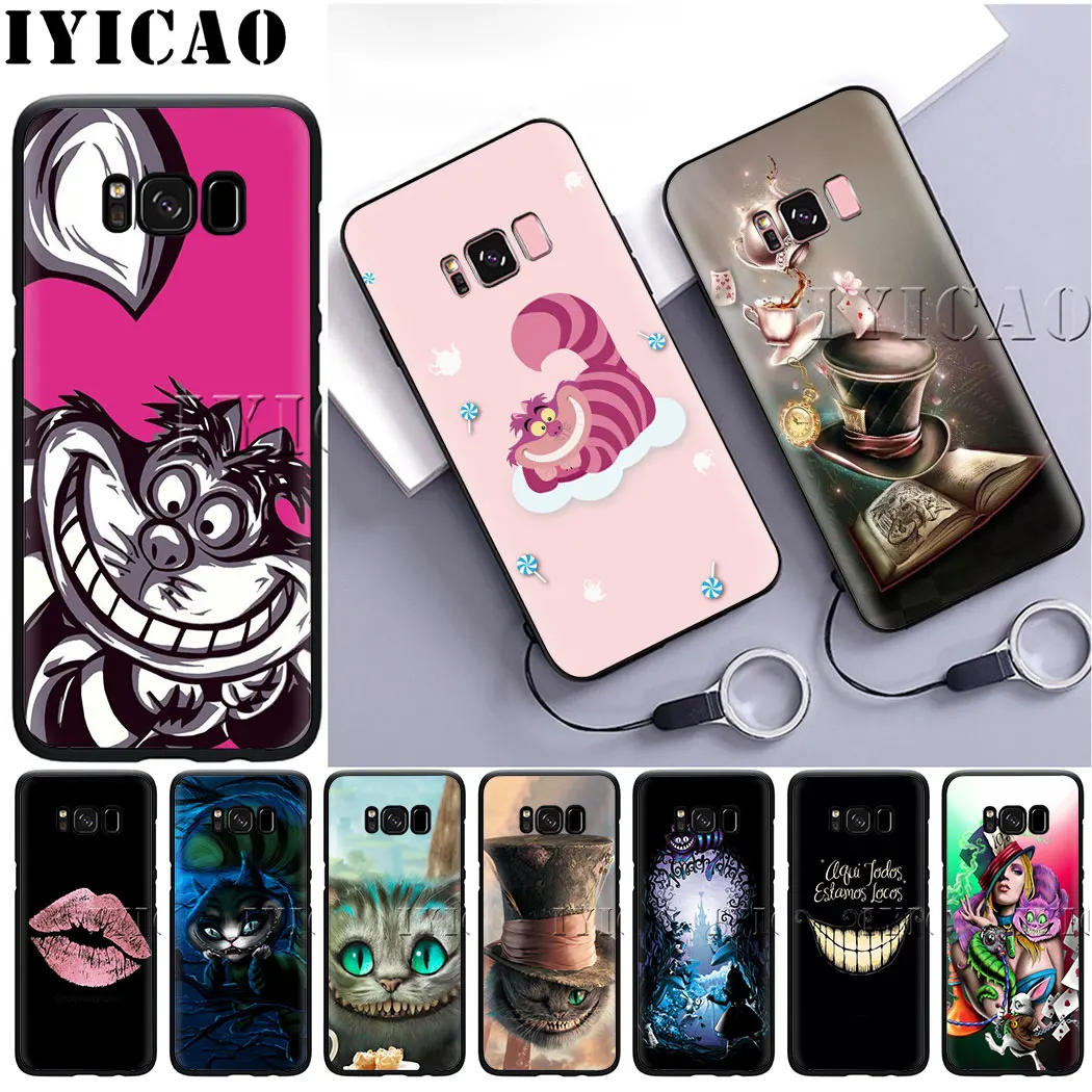 IYICAO из мультфильма Чеширского Кота или мягкий чехол для samsung M40 M30 M20 M10 A70 A60 A50 A40 A30