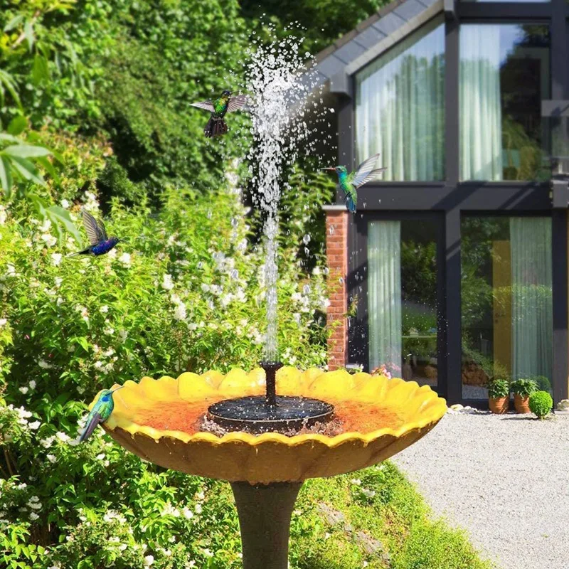 

5V 3W Solar Fountain Pump with 4 Nozzle Free Standing Floating Solar Powered Water Pump for Garden Patio Pond