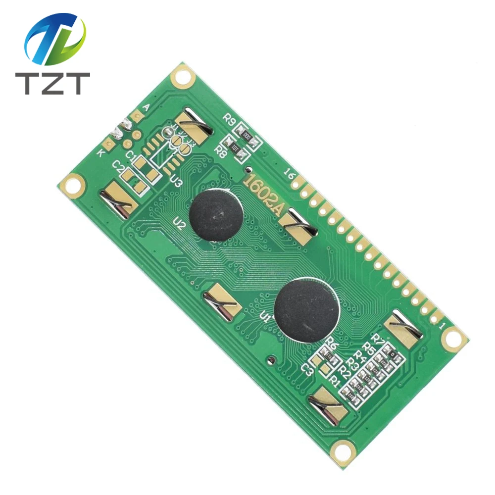 TZT LCD1602 1602 module Blue green screen 16x2 Character LCD Display Module HD44780 Controller blue blacklight | Электронные