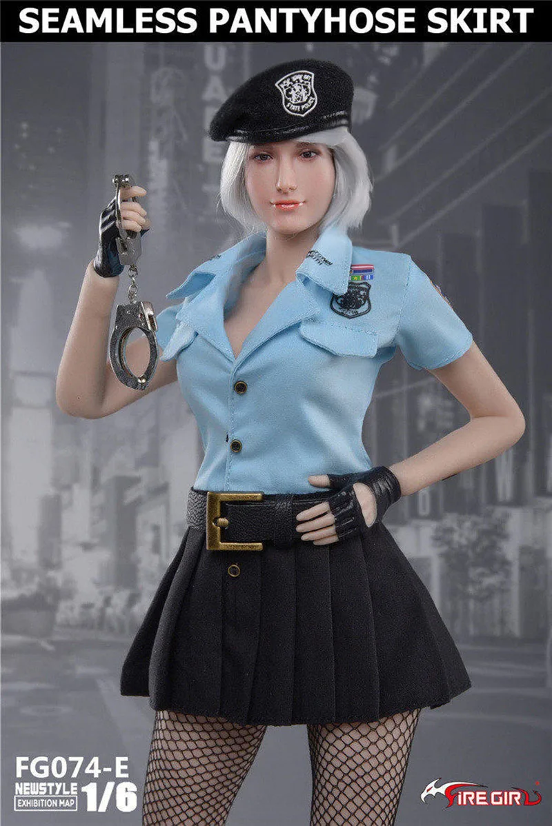 

1/6 Woman Skirt Hat Socks Set Female Soldier Clothes Model Fire Girl Toys FG074 Fit 12'' Action Figure Dolls