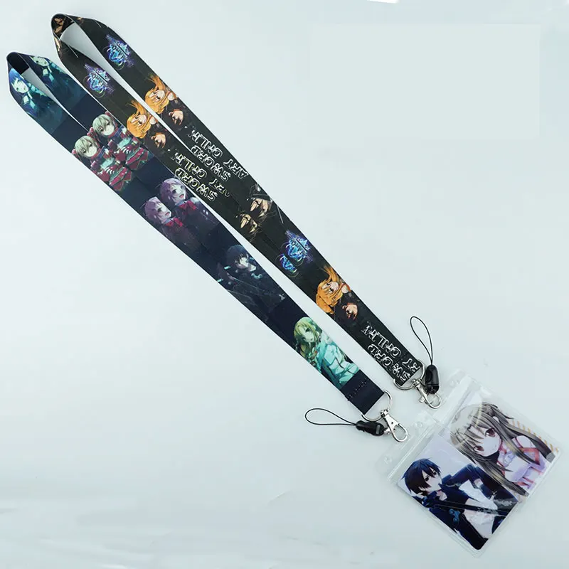Аниме меч искусство онлайн САО шейный ремень ремешки для ключей ID карты