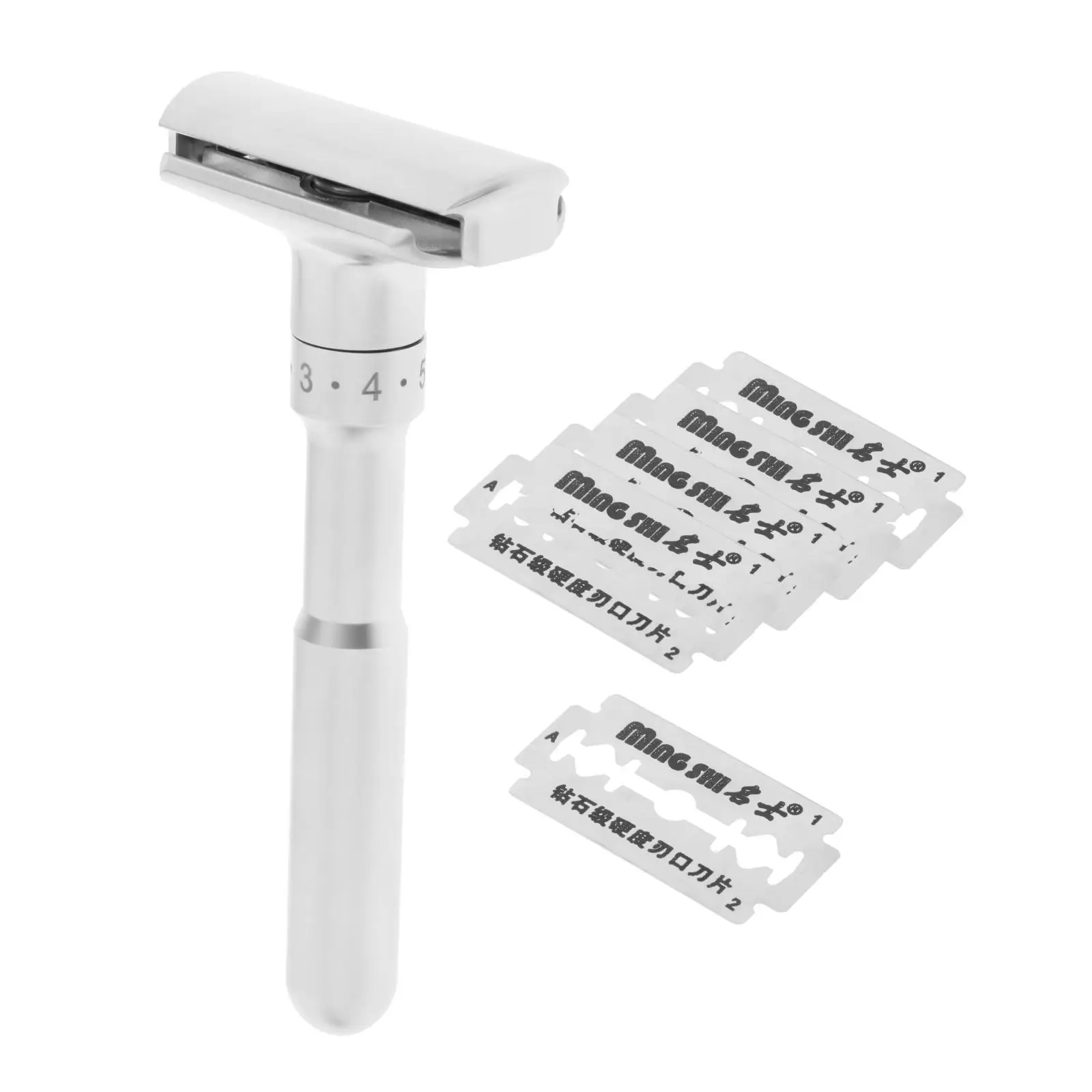 Facial Beard Razor, Stainless Steel Double-edged Safety Razor, Butterfly Blade Open Razor, Men's Clean Razor