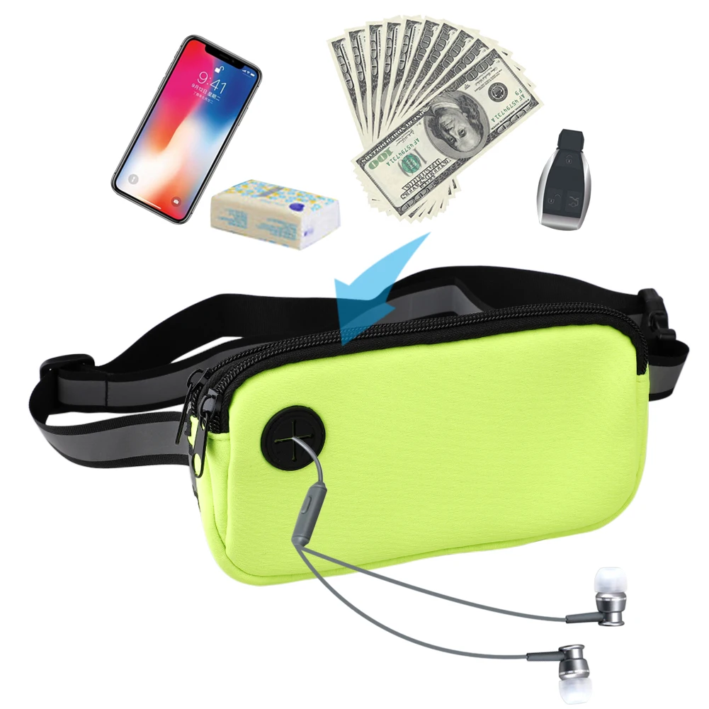 Ульсветильник легкий поясной ремень для бега забавная Спортивная поясная сумка