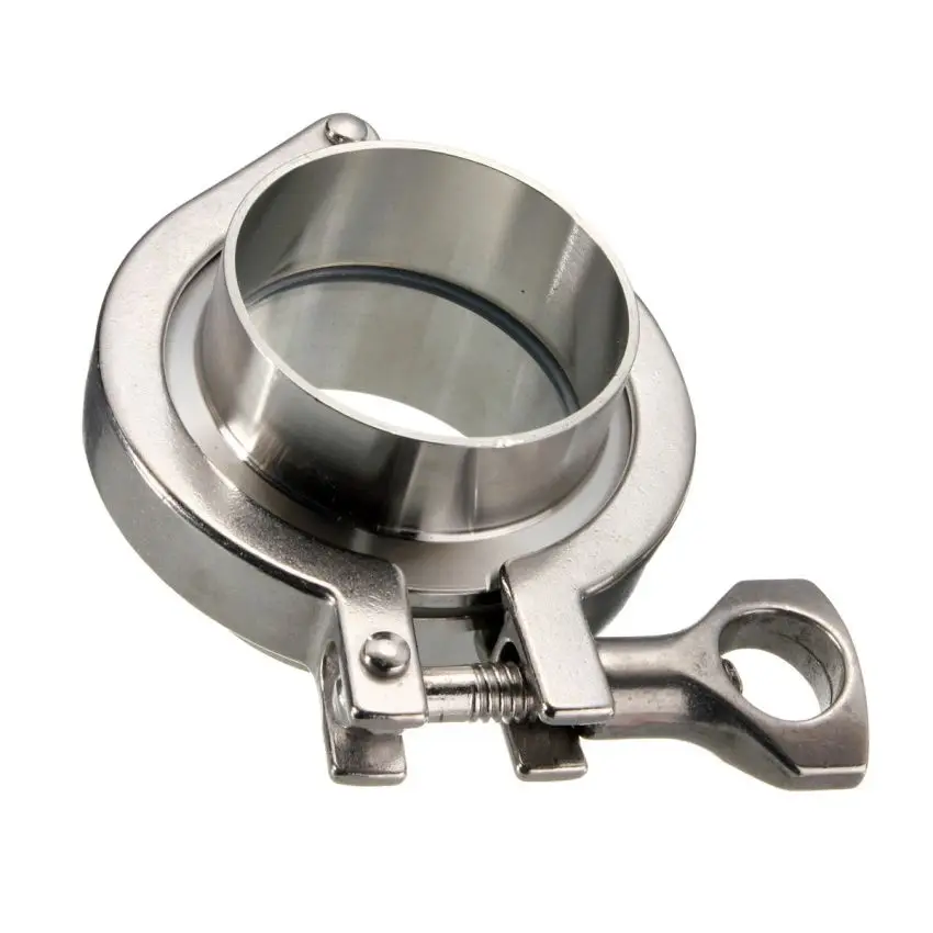 

Triclamp SS санитарная Фланцевая труба сварочный наконечник + тройной зажим клевера + силиконовая прокладка из нержавеющей стали SUS 304