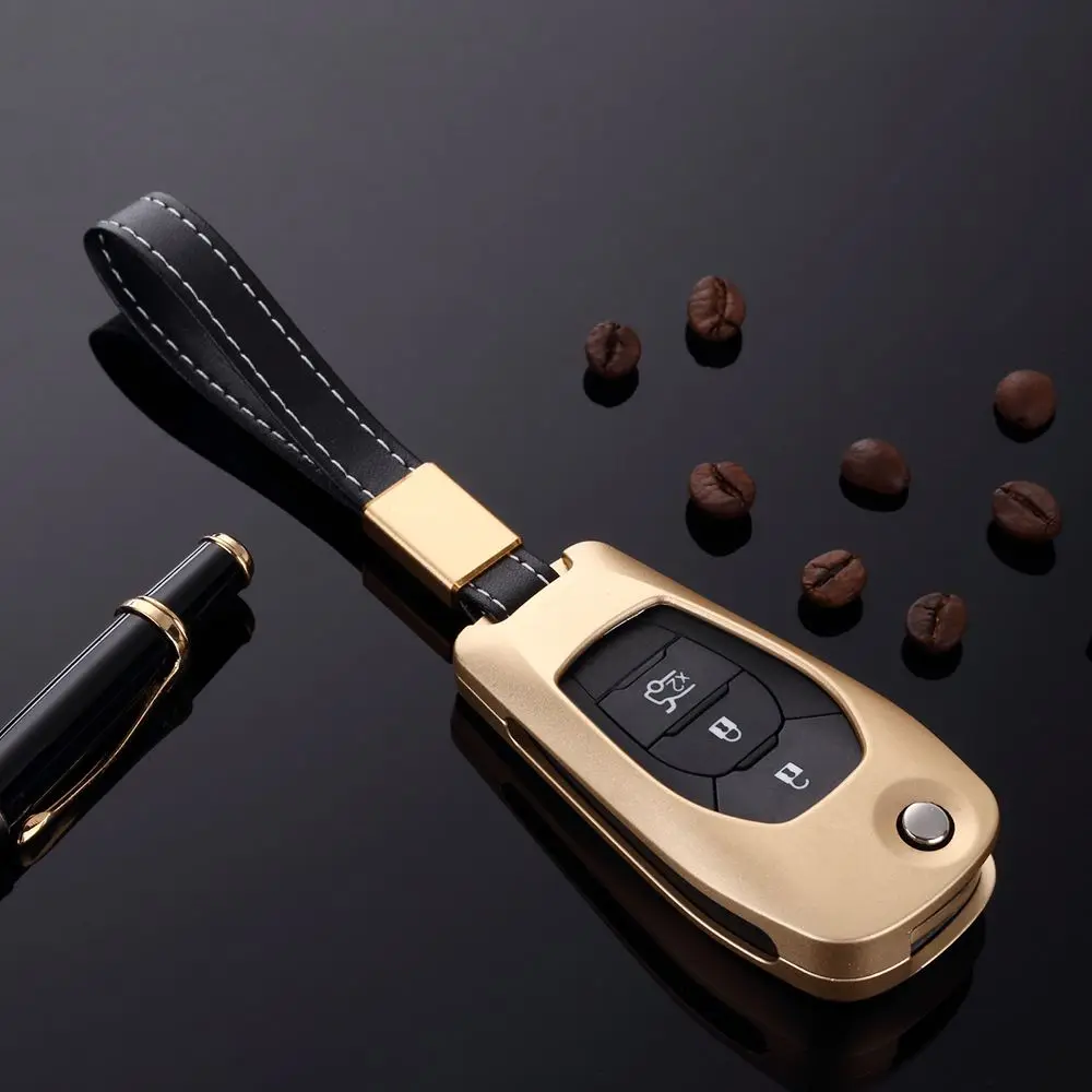 Алюминиевый сплав чехол для ключей автомобиля Chevrolet Cruze 2016 2017 2018 2019 складной