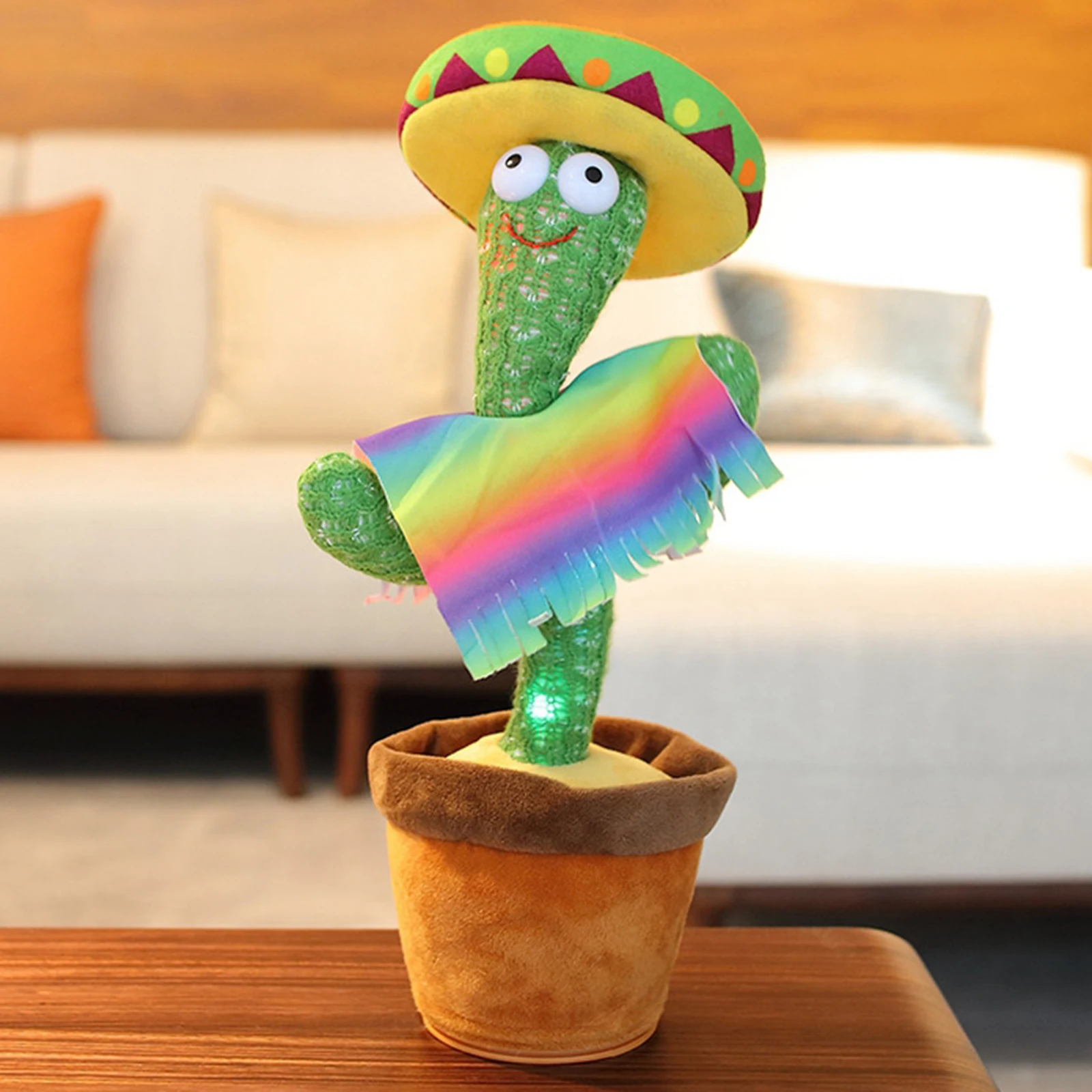 

Cactus Plush Toy Electronic Shake Dancing with Music Cute Dancing Cactus Education Toy For Children Kids Gift