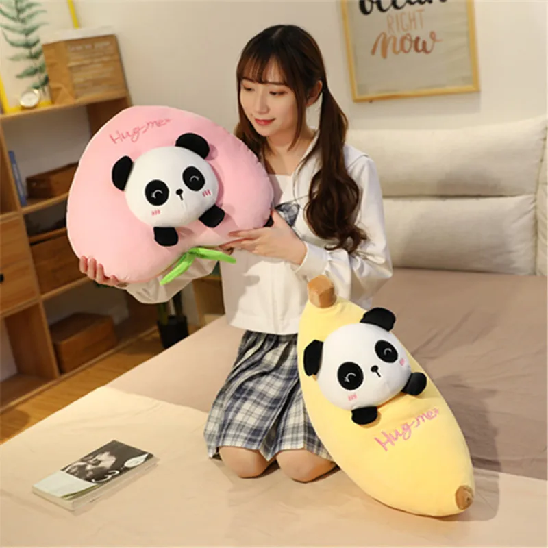 Плюшевые Милые набивные животные фрукты Подушка Мягкие игрушки авокадо панда