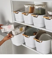 1pc plastic home storage basket bathroom portable food fruite storage box clothing laundry basket sundries container ok 1161
