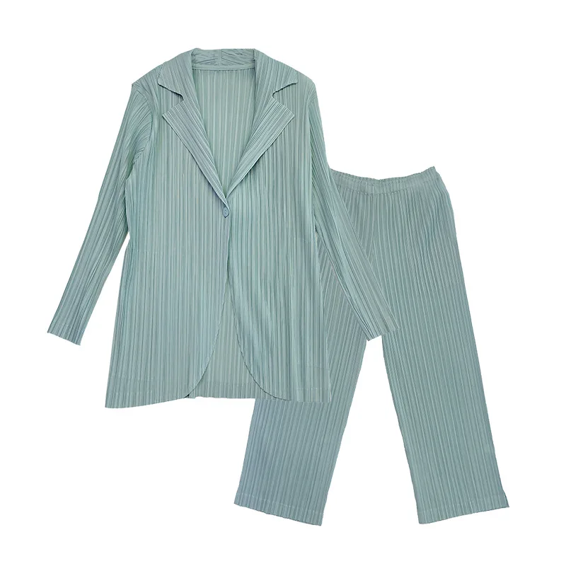 Changpleat новые женские деловые костюмы осень 2021 miяка плиссированные модные с