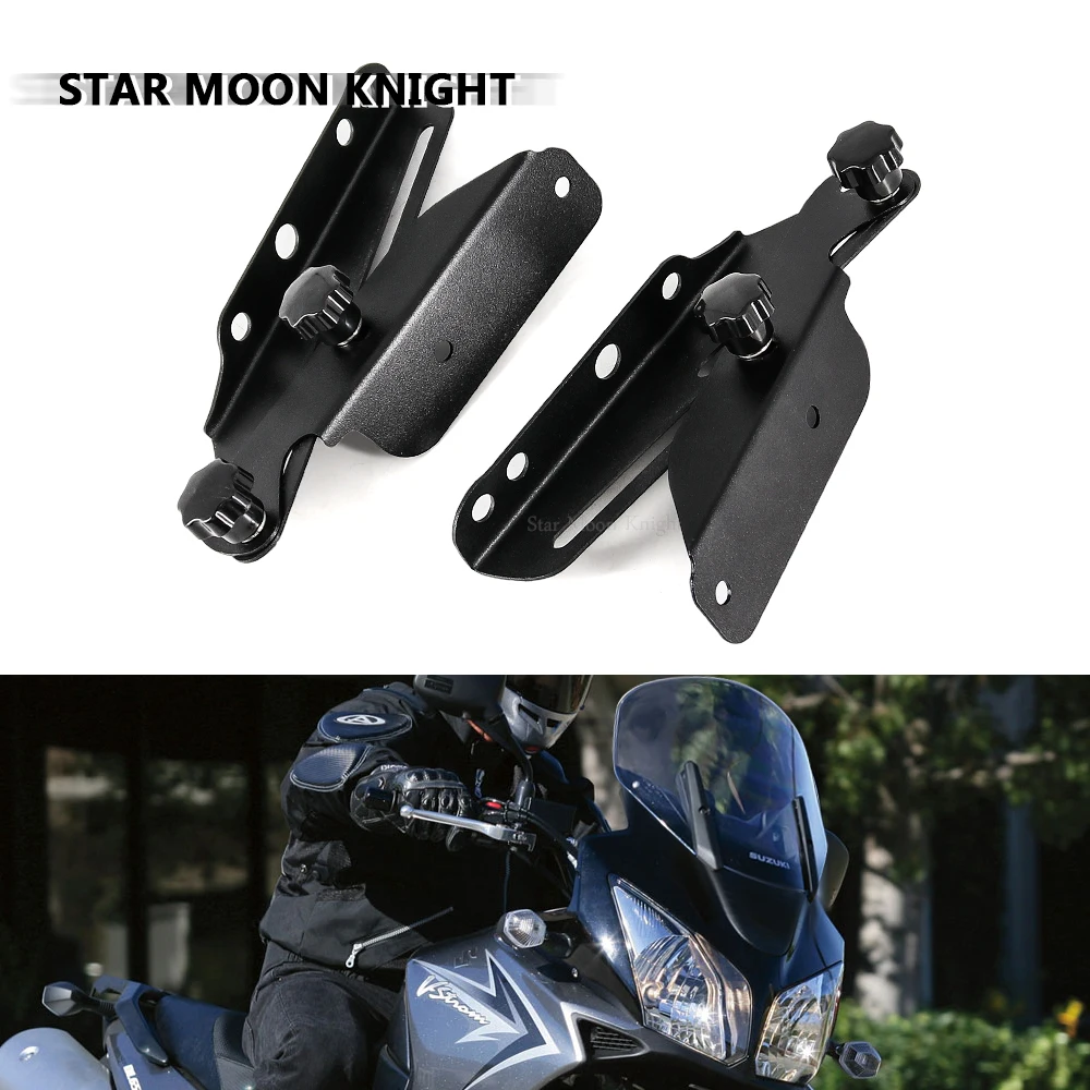 Motorcycle Windshield screen Adjusters Support Holder Windscreen Bracket Kits For Suzuki Vstrom DL1000 V-strom DL650 DL 650 1000