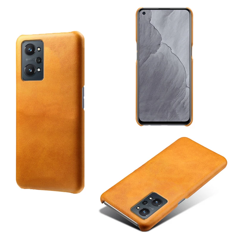 

For Realme GT NEO 2 Case Vintage Luxury PU Leather Retro Protective Back Cover