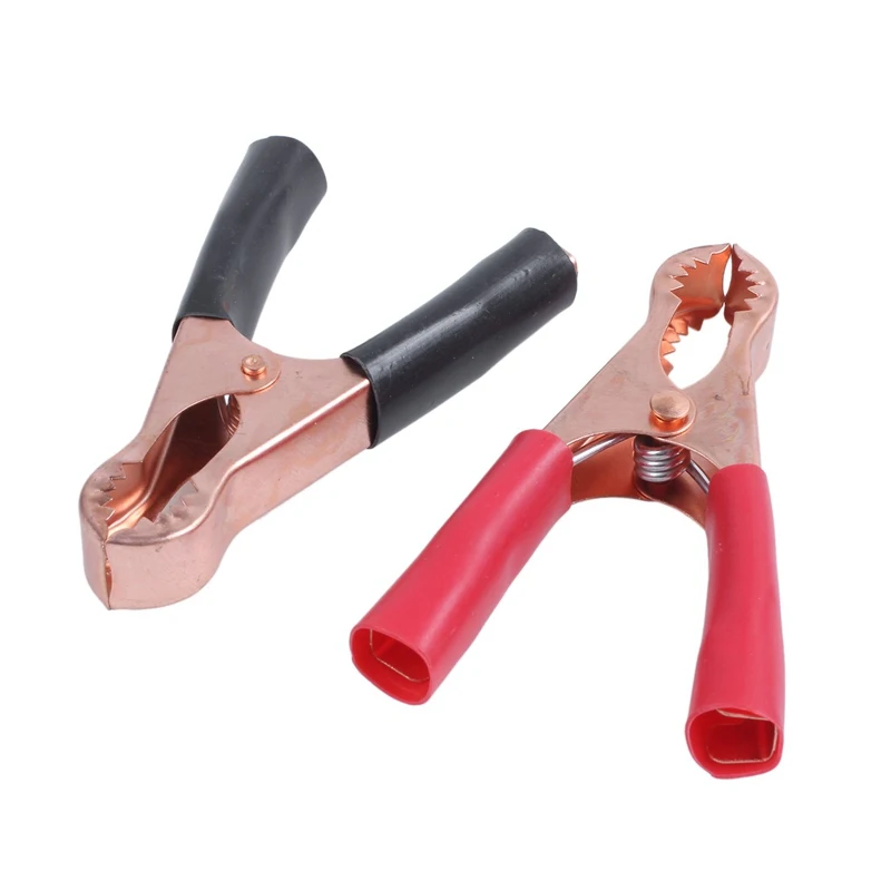 2x80 мм Длинный тестовый зажим типа крокодил 30 черный и красный