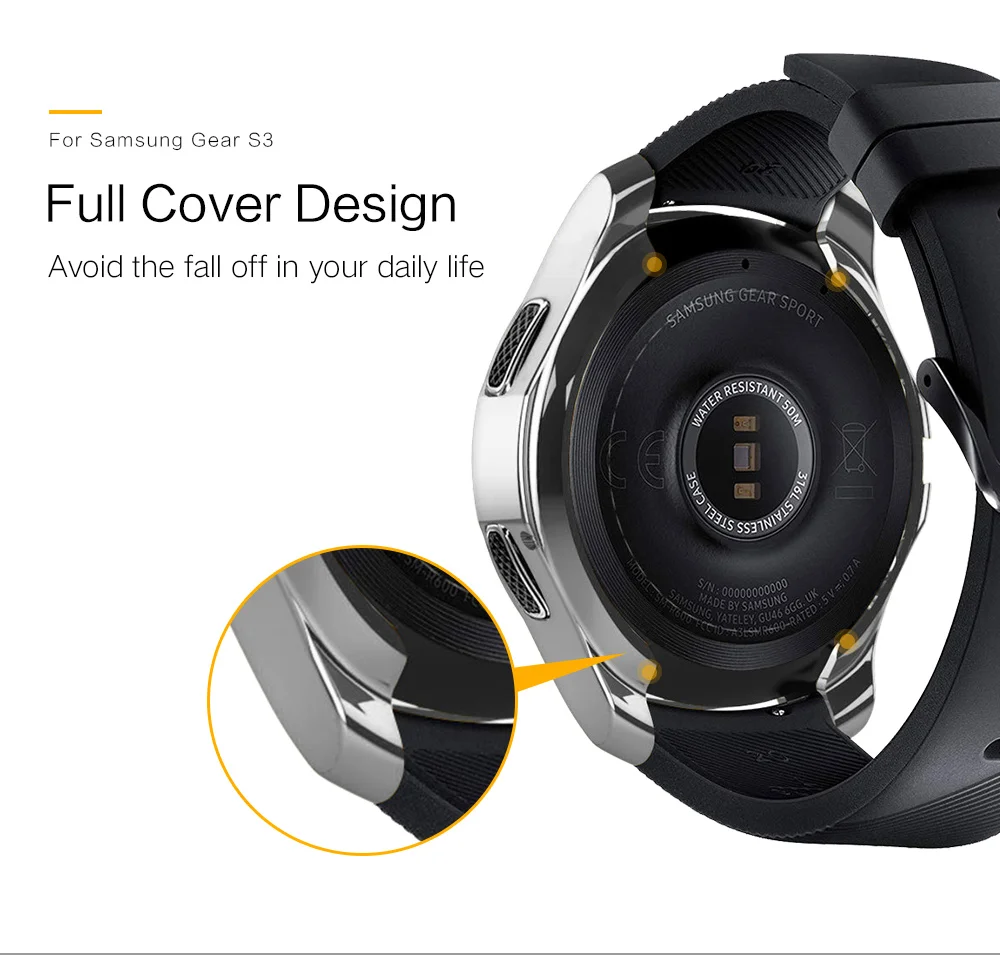 SIKAI беспроводное магнитное зарядное устройство для samsung gear S3 Высококачественная зарядная док-станция с ТПУ чехол для часов для samsung gear S3 Frontier