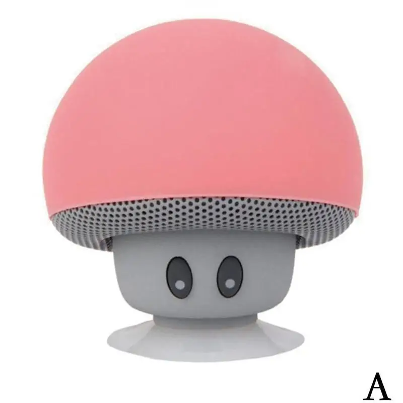 

Cartoon Small Mushroom Head Bluetooth Speaker Mini Phone Stand Convenient Outdoor Suction Cup Smart Small Audio