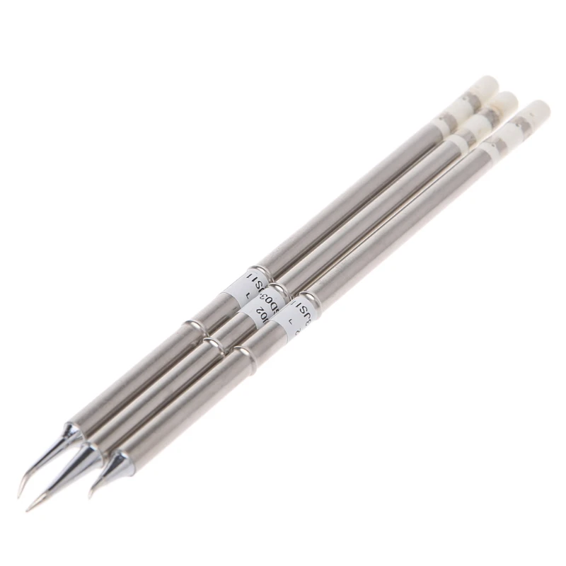 

3 Pcs T12-J02 T12-JL02 T12-JS02 Iron Tips For Hakko Soldering Station FX-951 952 6XDD