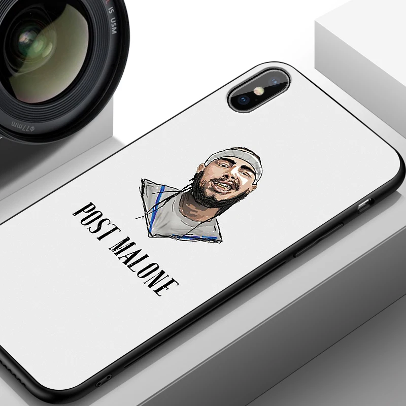 Чехол для телефона iphone 11 Pro Max XR XS MAX X Post Malone Apple 8 7 6 5S s Plus силиконовый чехол из ТПУ с