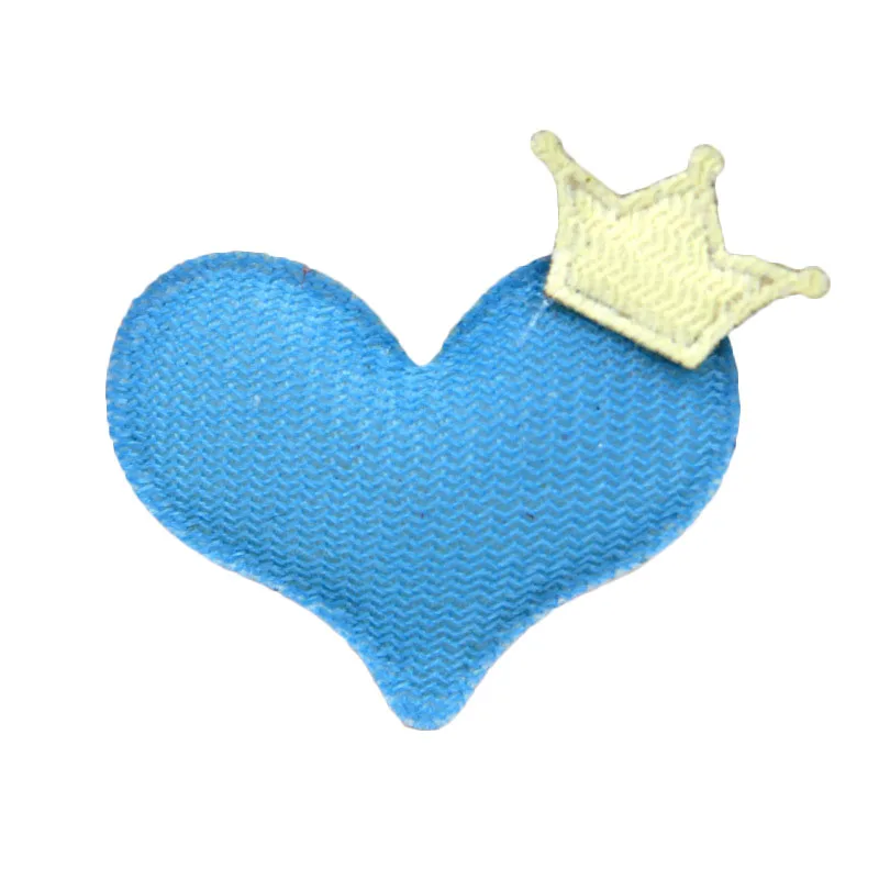 10 шт. разноцветные нашивки в форме сердца с короной для детской одежды сделай сам