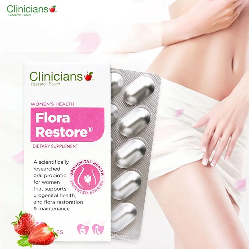 

Clinicians Flora Restore Women Health Probiotic Capsules Support Urogenital Vaginal Urinary Tract Health Healthy Flora Balance