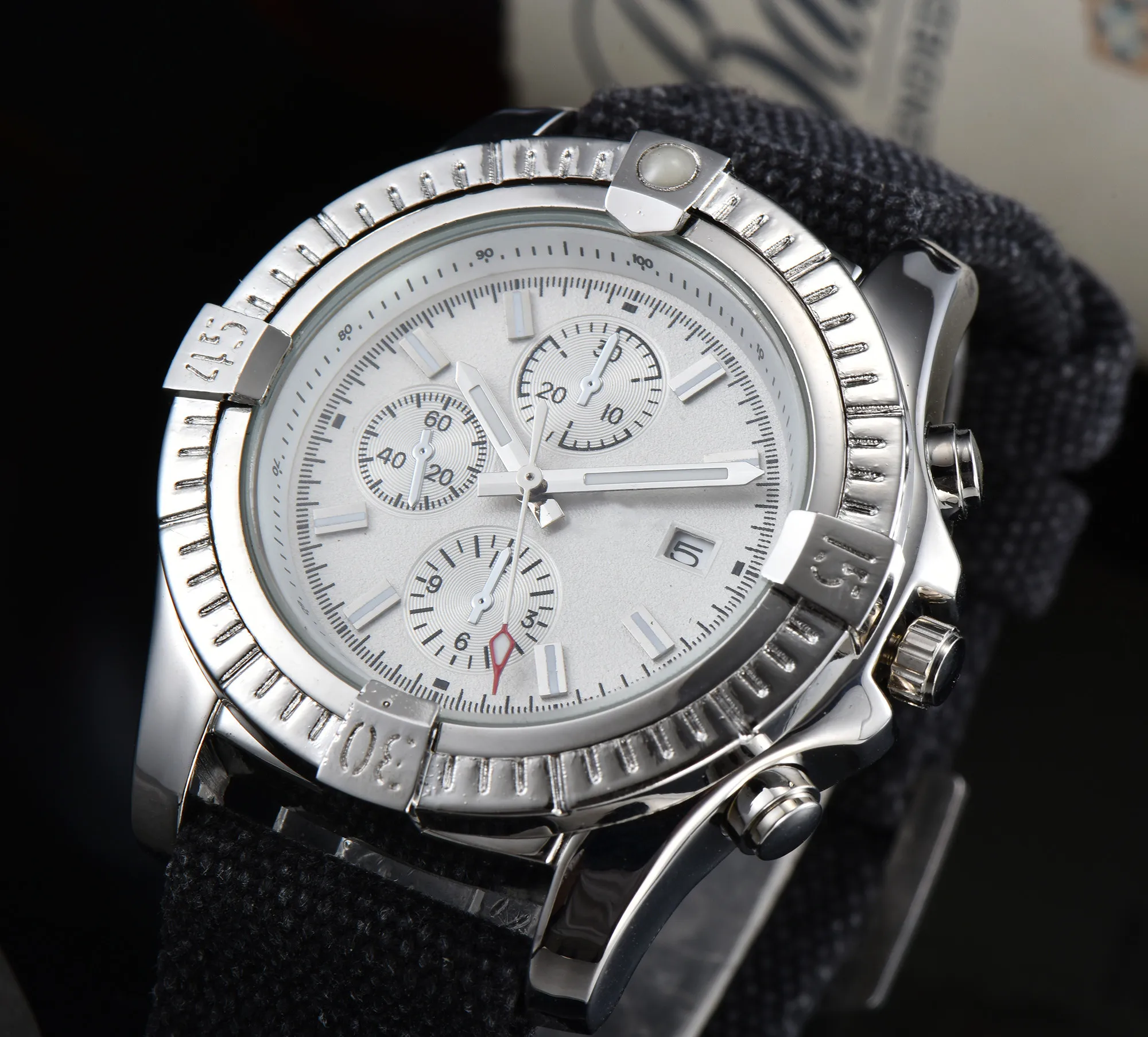 

Часы наручные Bret Мужские кварцевые спортивные, брендовые модные роскошные повседневные деловые, с нейлоновым ремешком, с циферблатом, пода...