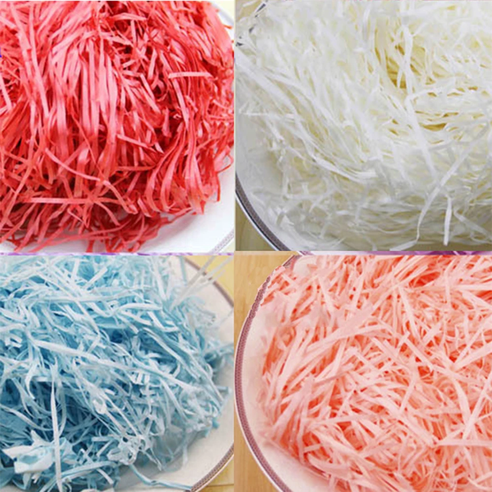 

20 г «сделай сам», Подарочная коробка, заполняющая гофрированная бумага, красочная измельченная гофрированная бумага, рафия, коробки для кон...