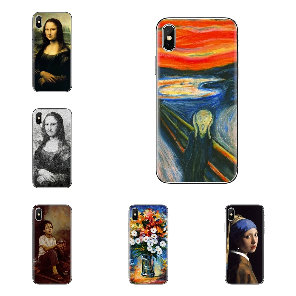 Силиконовые чехлы для телефонов Huawei Nova 2 3 2i 3i Y6 Y7 Y9 Prime Pro GR3 GR5 2017 2018 2019 Y5II Y6II с изображениями всемирно известных картин.
