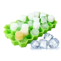 ice cube maker silicones ice mould honeycomb ice cube tray with lid silicone mold forms food grade mold for whiskey cocktail 1pc