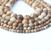 natural stone beads 8mm picture stone loose beads fit for diy jewelry making bracelet necklace women present amulet accessories