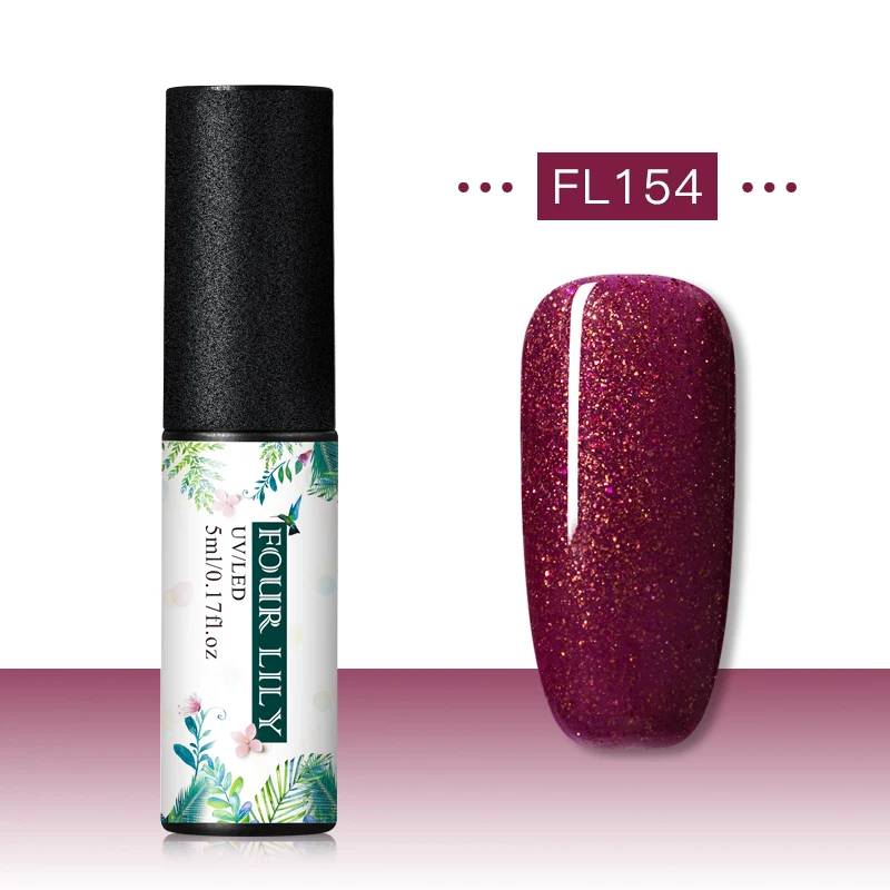 CS06925 Четыре лилии Гель-лак набор УФ Vernis Полупостоянный праймер верхнее покрытие 5 мл цветной гель для ногтей лак Nagellak Soak Off лак - Цвет: CS06925