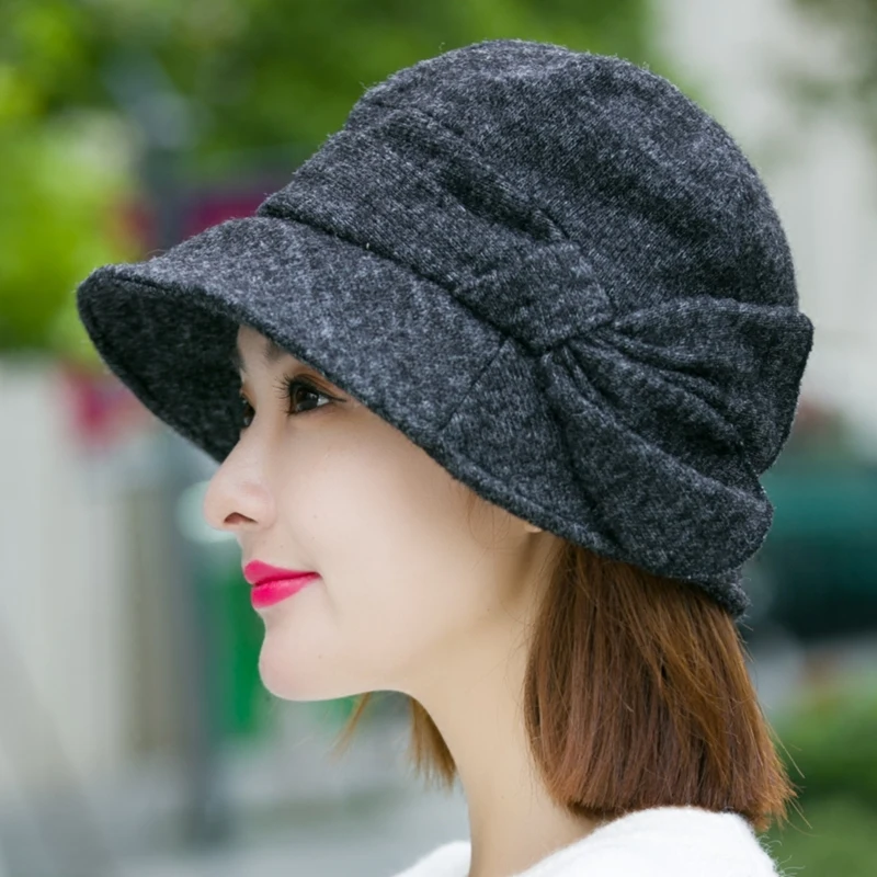 H7705 Women Bucket Hat Female Autumn Winter Korean Fashion Solid Color Fisherman Basin Cap Japanese Simple High Quality Hats
