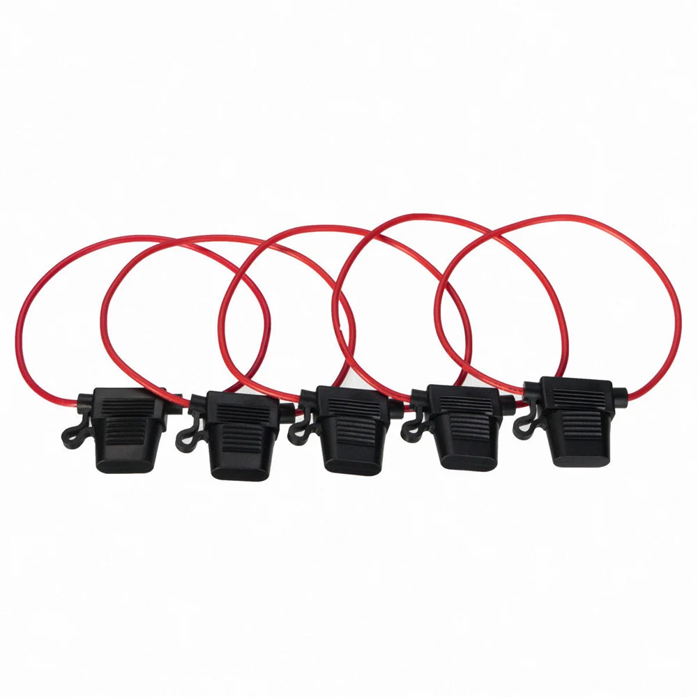 

5X Waterproof Power Socket Blade Type In Line Car Boat Holders