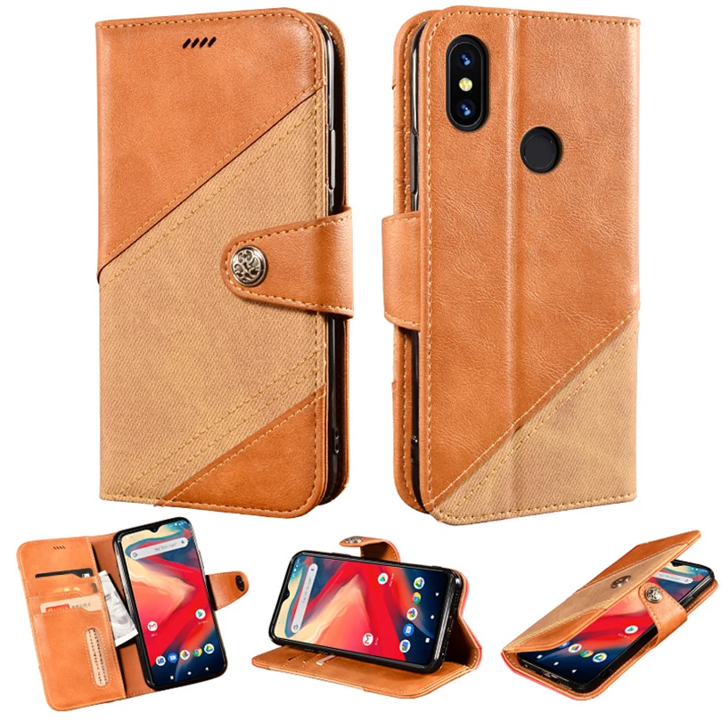 Кожаный чехол книжка для Umidigi S3 Pro задняя Противоударная крышка магнитный кошелек