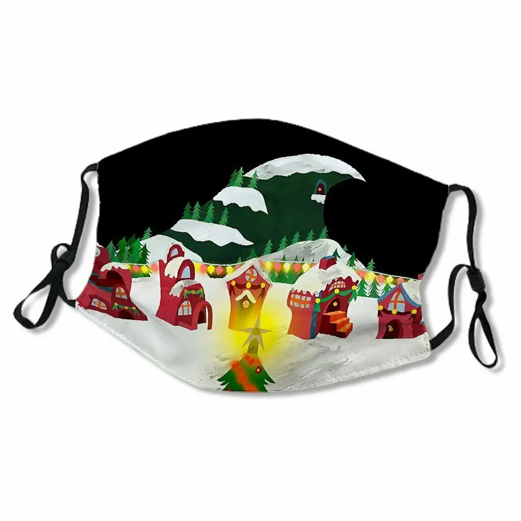 

Christmas in Whoville Printed Fabric Face Mask