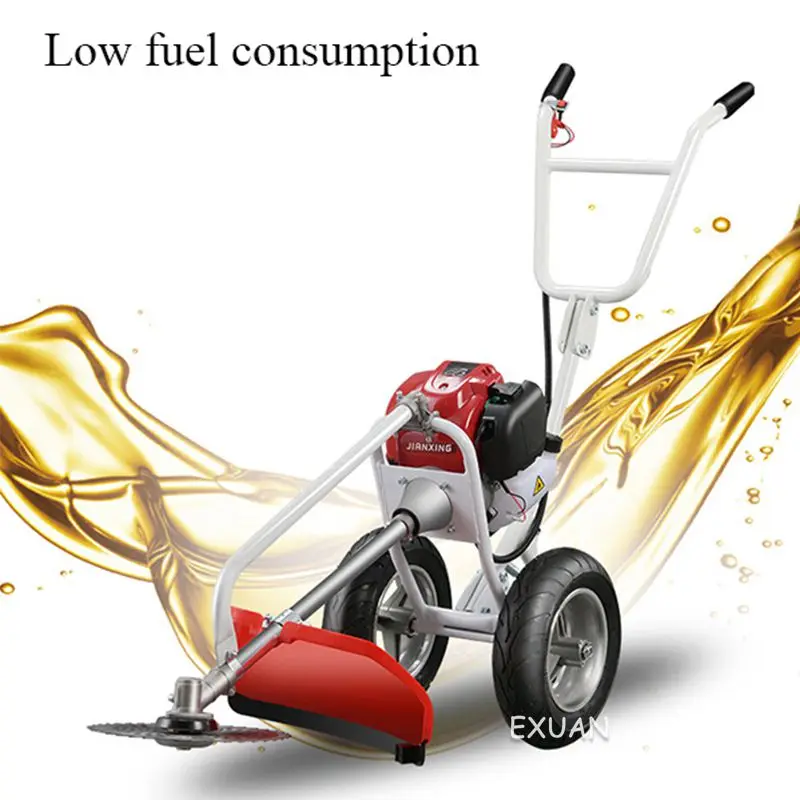 Бытовой ручной нажимная газонокосилка Портативный бензиновый культиватор