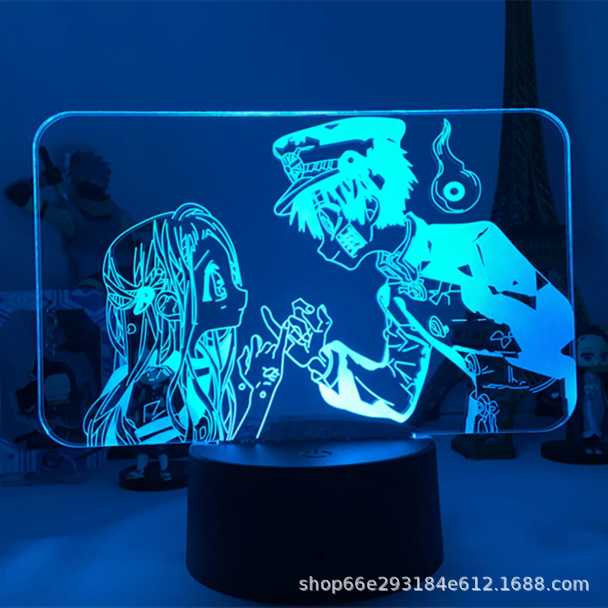 

Night Light Anime Toilet Bound Hanako Kun 3D Night Light Girl Heart Colorful Gradient Creative Gift LED Light