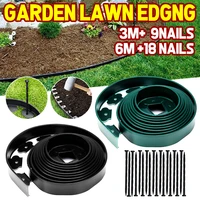 510m garden flexible lawn grass plastic edging border landscape edging easy install insert black green