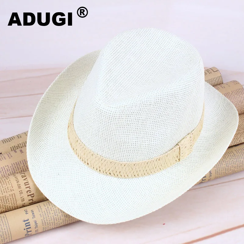 Соломенная ковбойская шляпа от солнца для мужчин и женщин отдыха на открытом