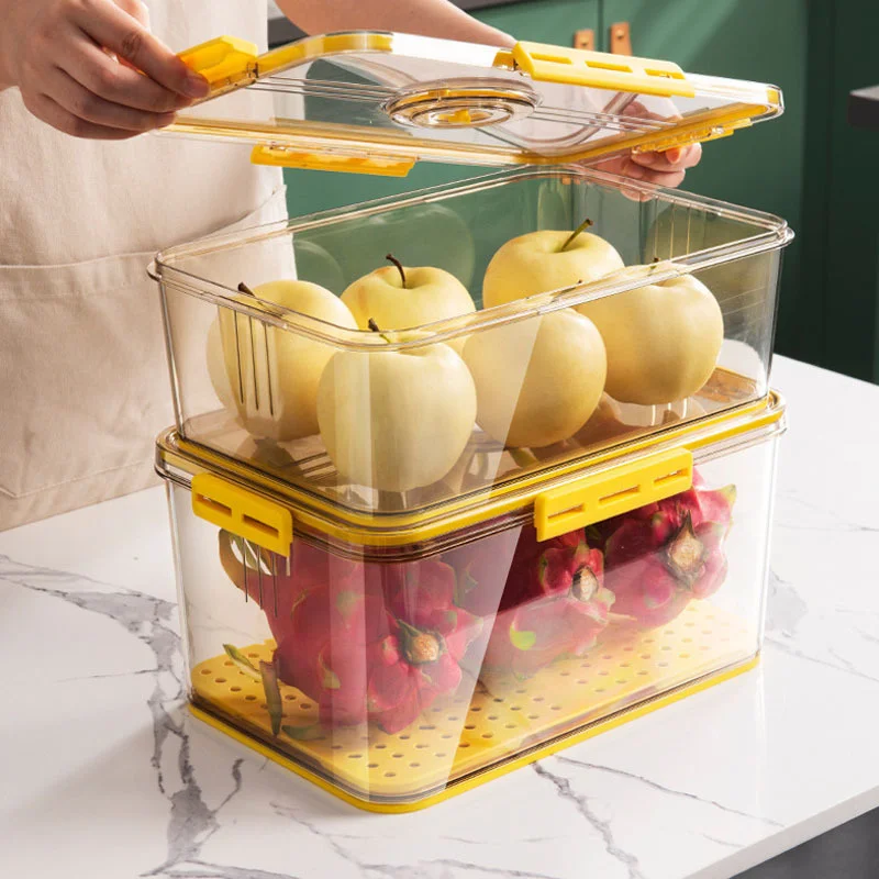 

Sealed Bottles Kitchen Storage Box Transparent Food Canister Keep Fresh New Clear Container 2 Different Color