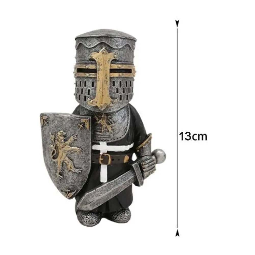 

Garden Resin Knight Gnome Dwarf Sword Warrior Ornaments Outdoor Lawn Aerial Hanging Statues Crafts Courtyard Park Villa Figurine
