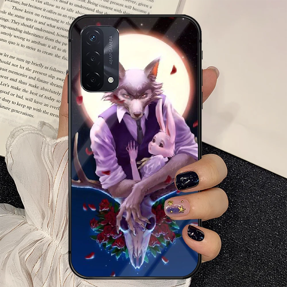 

Japan Cartoon BEASTARS Phone Tempered Glass Case Cover For oppo realme find a x c xt gt 2 53 3 6 7 50 11 Pro lite 5g Soft Coque