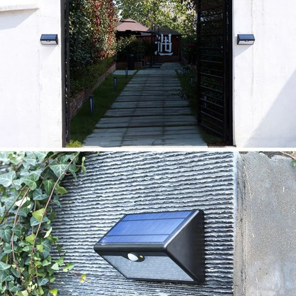 

Solar Lights Outdoor Motion Sensor LED Lamp Waterproof Wall-Mounted Remote Control Warning Light Garden Home Street Light 2PCS