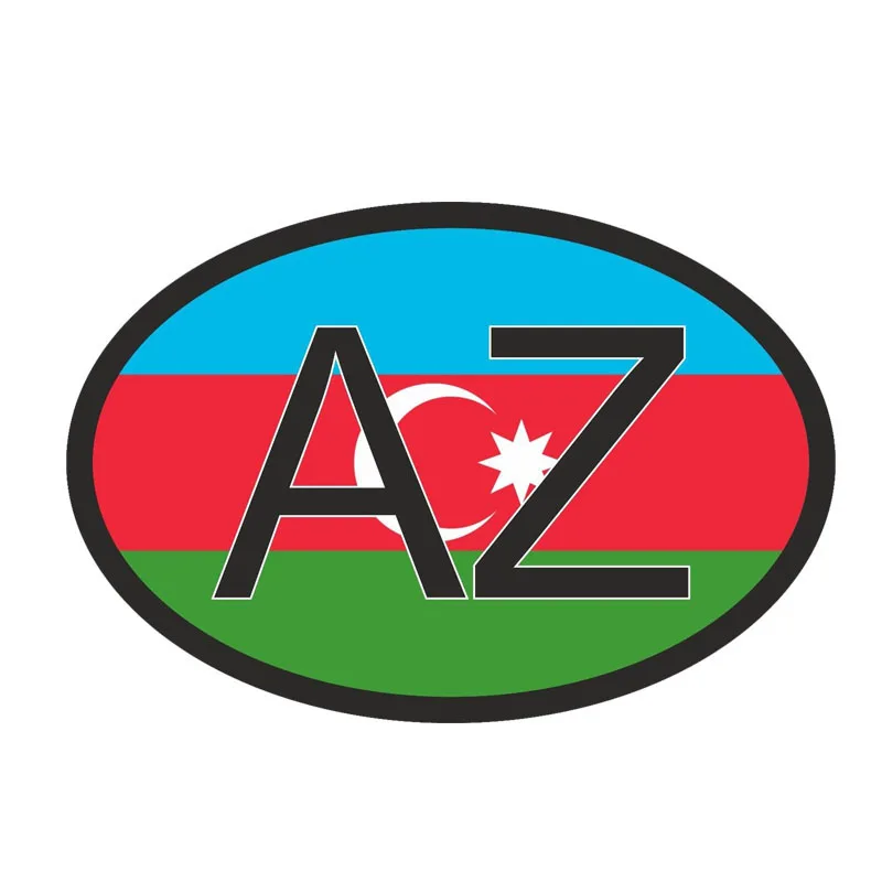 

13CM*8.7CM Azerbaijan COUNTRY CODE Accessories Body Bike Car Sticker Decal PVC