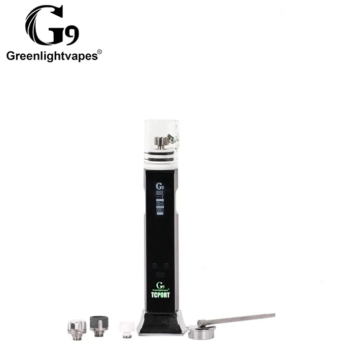 G9 TC Port able Dab Rig Enail с Ti/керамической/кварцевой тарелкой для ногтей контроль