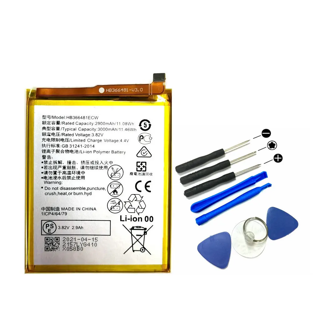 Новый 2021 HB366481ECW Honor 7apro аккумулятор и инструменты для ремонта, замена для телефона Huawei Honor 7A Pro