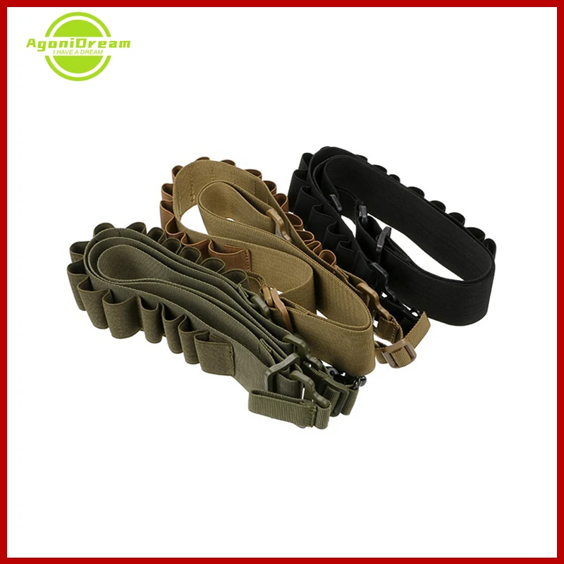 

Totrait Tactical Shot gun Sling 2 Points 12Ga 20Ga Sling Cartridge Ammo Holder 15 Rounds Gun Shell Gun Sling