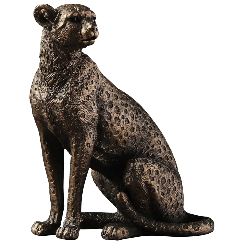 

European Style Living Room Entrance TV Cabinet Leopard Lucky Decoration Home Cabinet Office Decorations Creative Decoration