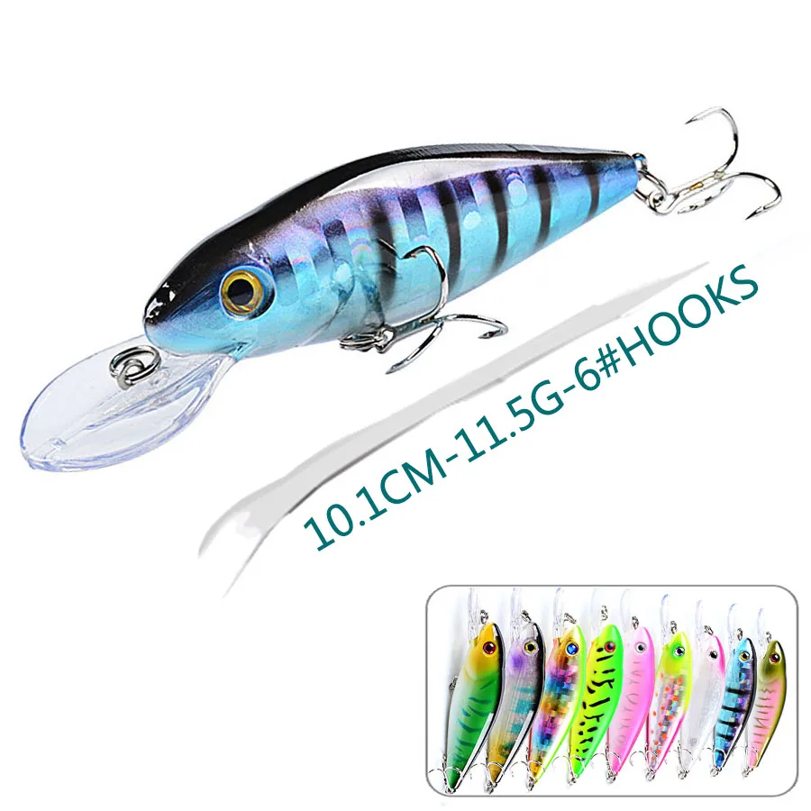 Рыболовная приманка Воблер для ловли окуня гольяна щуки троллинга жесткая